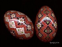 Stacking Diamonds Ukrainian Easter Egg Pysanky By So Jeo : pysanky pysanka ukrainian diamonds easter egg batik art blue turquoise diamonds stars